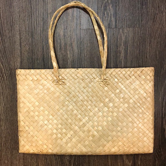 Vintage Woven Palm Leaf Purse - Picture 4 of 16